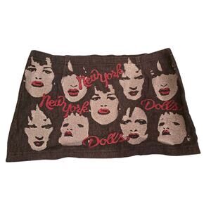 Rare VTG Glamhead New York Dolls Mini Skirt Size Medium